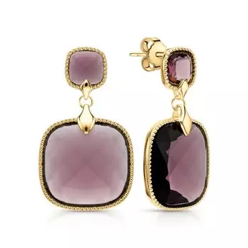 Серебряные серьги с алпанитом