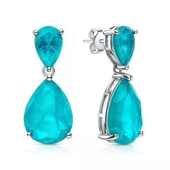 Серебряные серьги с алпанитом