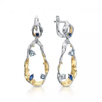 Серебряные серьги с алпанитом