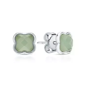 Серебряные серьги с алпанитом