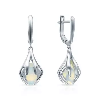 Серебряные серьги с алпанитом