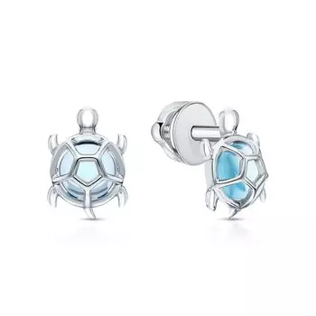 Серебряные серьги с алпанитом