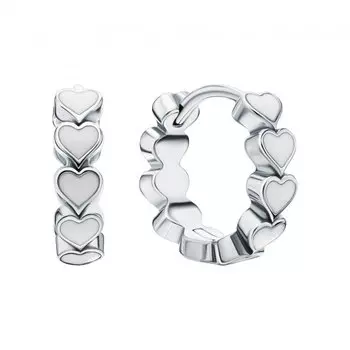 Серебряные серьги с эмалью