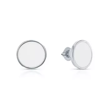 Серебряные серьги с эмалью