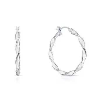 Серебряные серьги с эмалью