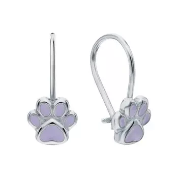 Серебряные серьги с эмалью