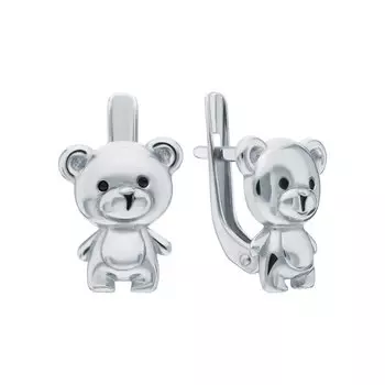 Серебряные серьги с эмалью