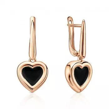 Серебряные серьги с эмалью