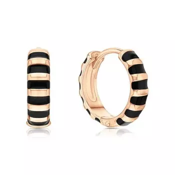 Серебряные серьги с эмалью