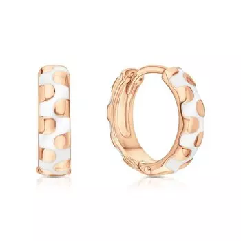 Серебряные серьги с эмалью