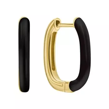 Серебряные серьги с эмалью