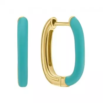 Серебряные серьги с эмалью