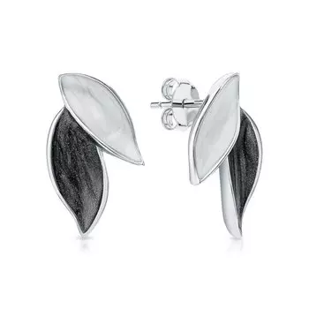 Серебряные серьги с эмалью