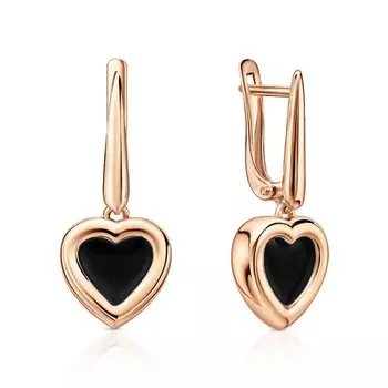 Серебряные серьги с эмалью