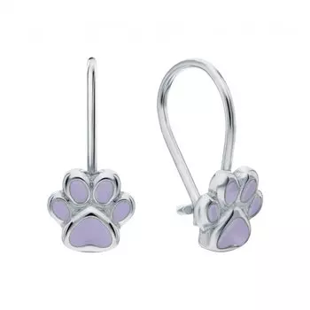 Серебряные серьги с эмалью