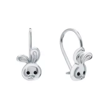 Серебряные серьги с эмалью