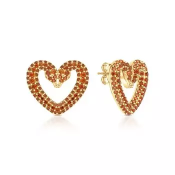 Серебряные серьги с фианитами