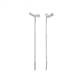 Серебряные серьги с фианитами