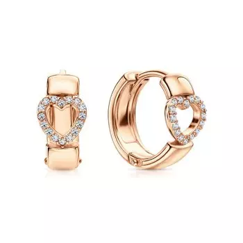 Серебряные серьги с фианитами