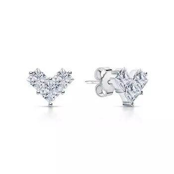 Серебряные серьги с фианитами