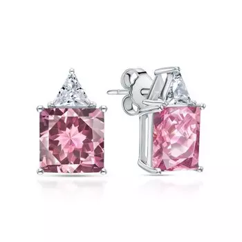 Серебряные серьги с фианитами