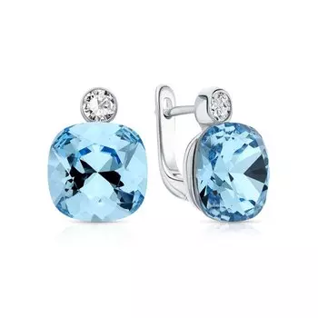 Серебряные серьги с фианитами