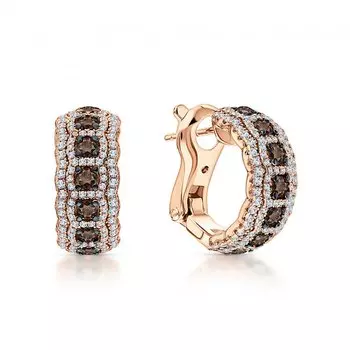 Серебряные серьги с фианитами