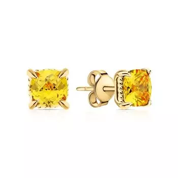 Серебряные серьги с фианитами