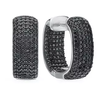 Серебряные серьги с фианитами