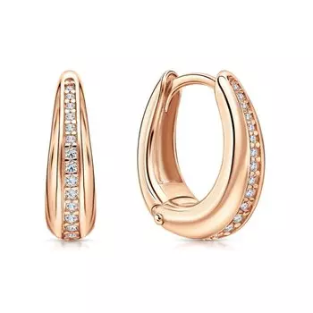 Серебряные серьги с фианитами