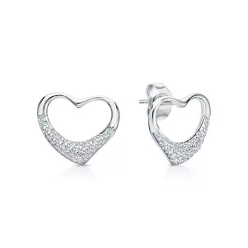 Серебряные серьги с фианитами