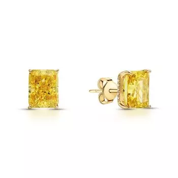 Серебряные серьги с фианитами