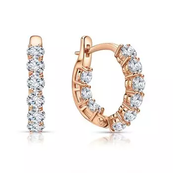 Серебряные серьги с фианитами