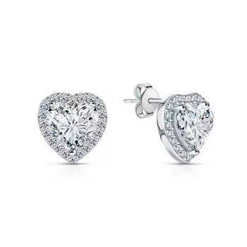 Серебряные серьги с фианитами