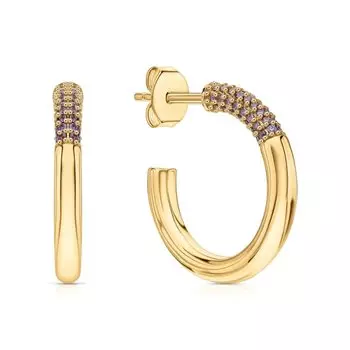 Серебряные серьги с фианитами