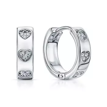 Серебряные серьги с фианитами