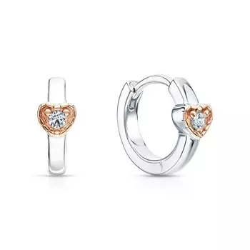 Серебряные серьги с фианитами