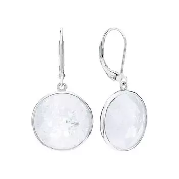 Серебряные серьги с фианитами