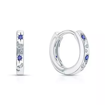 Серебряные серьги с фианитами