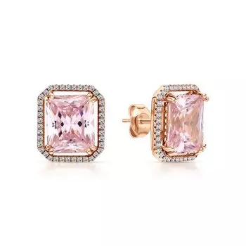 Серебряные серьги с фианитами