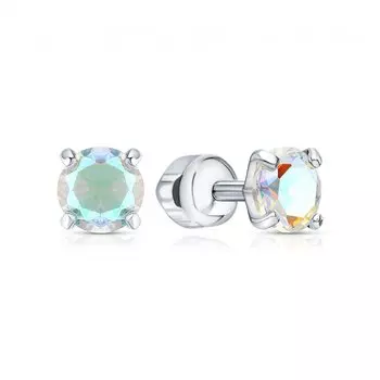 Серебряные серьги с фианитами