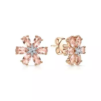 Серебряные серьги с фианитами