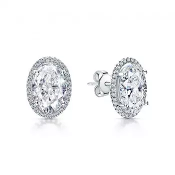 Серебряные серьги с фианитами