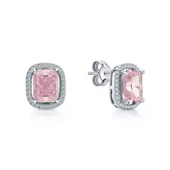 Серебряные серьги с фианитами