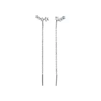 Серебряные серьги с фианитами