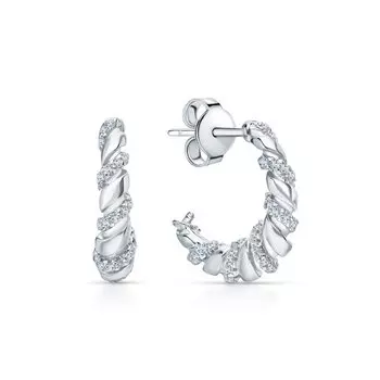 Серебряные серьги с фианитами