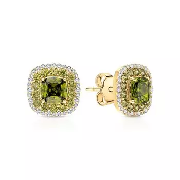 Серебряные серьги с фианитами