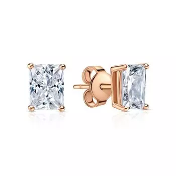 Серебряные серьги с фианитами