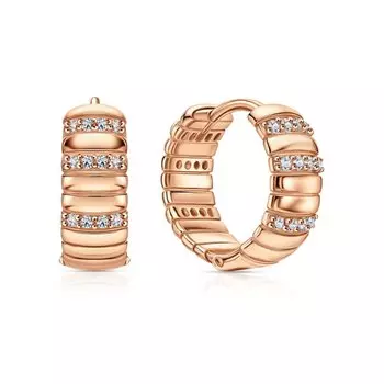 Серебряные серьги с фианитами