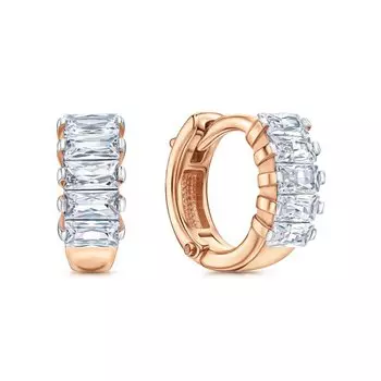 Серебряные серьги с фианитами